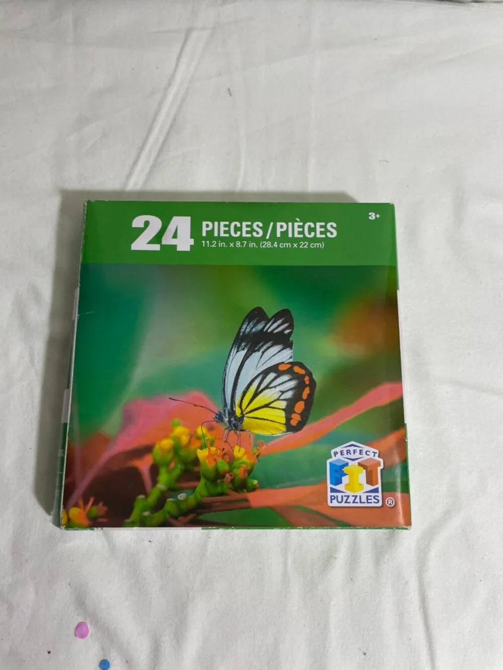 Perfect Fit Puzzles 24 Piece Butterfly Children's Jigsaw Puzzle Complete 11.2